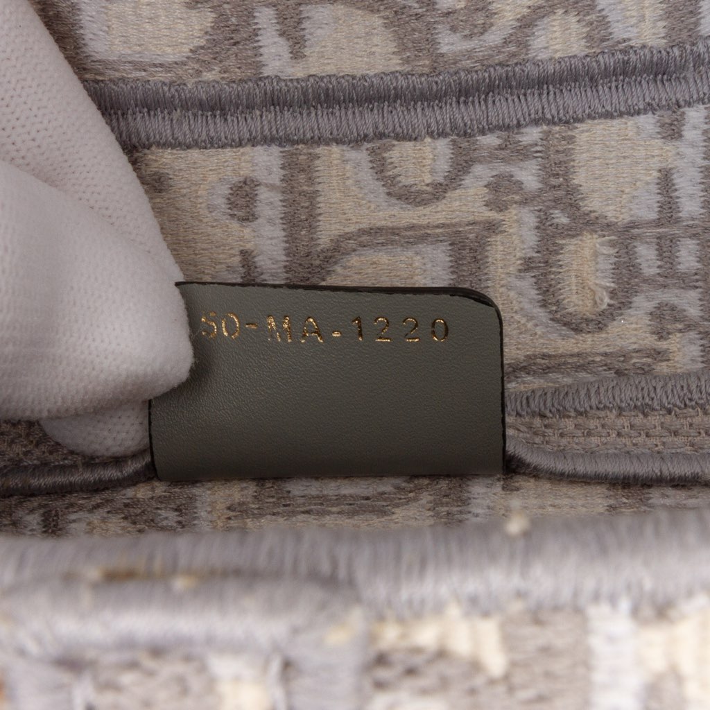 Dior Oblique Canvas Embroidered Saddle Bag - Side view