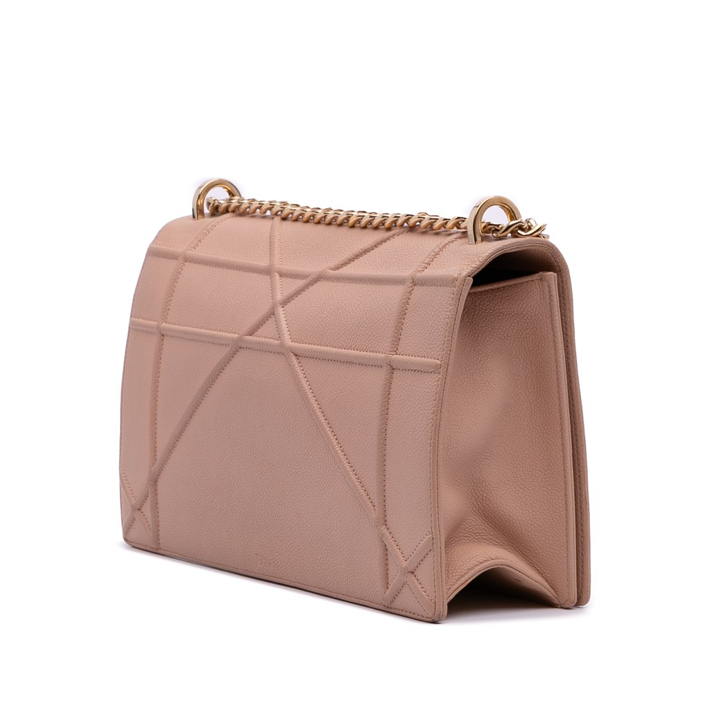 Dior Medium Grained Calfskin Diorama Flap - Back view