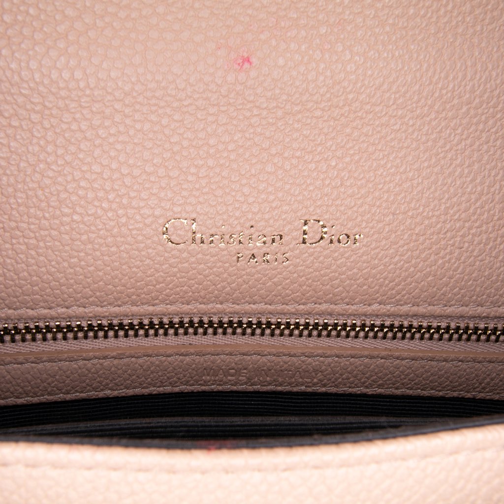 Dior Medium Grained Calfskin Diorama Flap - Side view