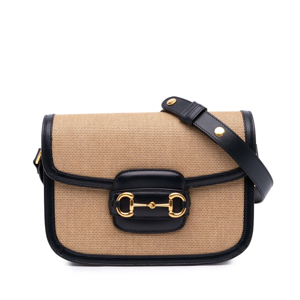 Gucci Small Canvas Horsebit 1955 Shoulder Bag