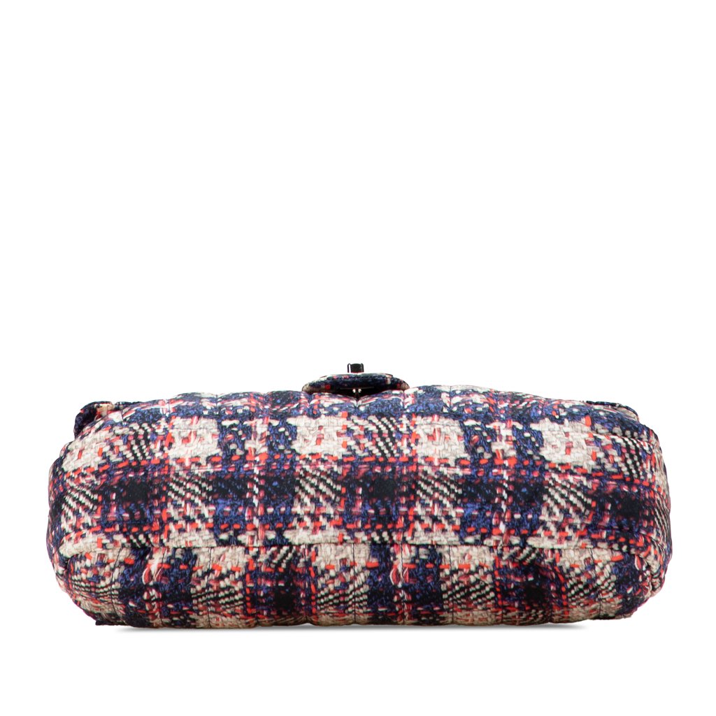 Chanel CC Nylon Tweed Print Single Flap - 3