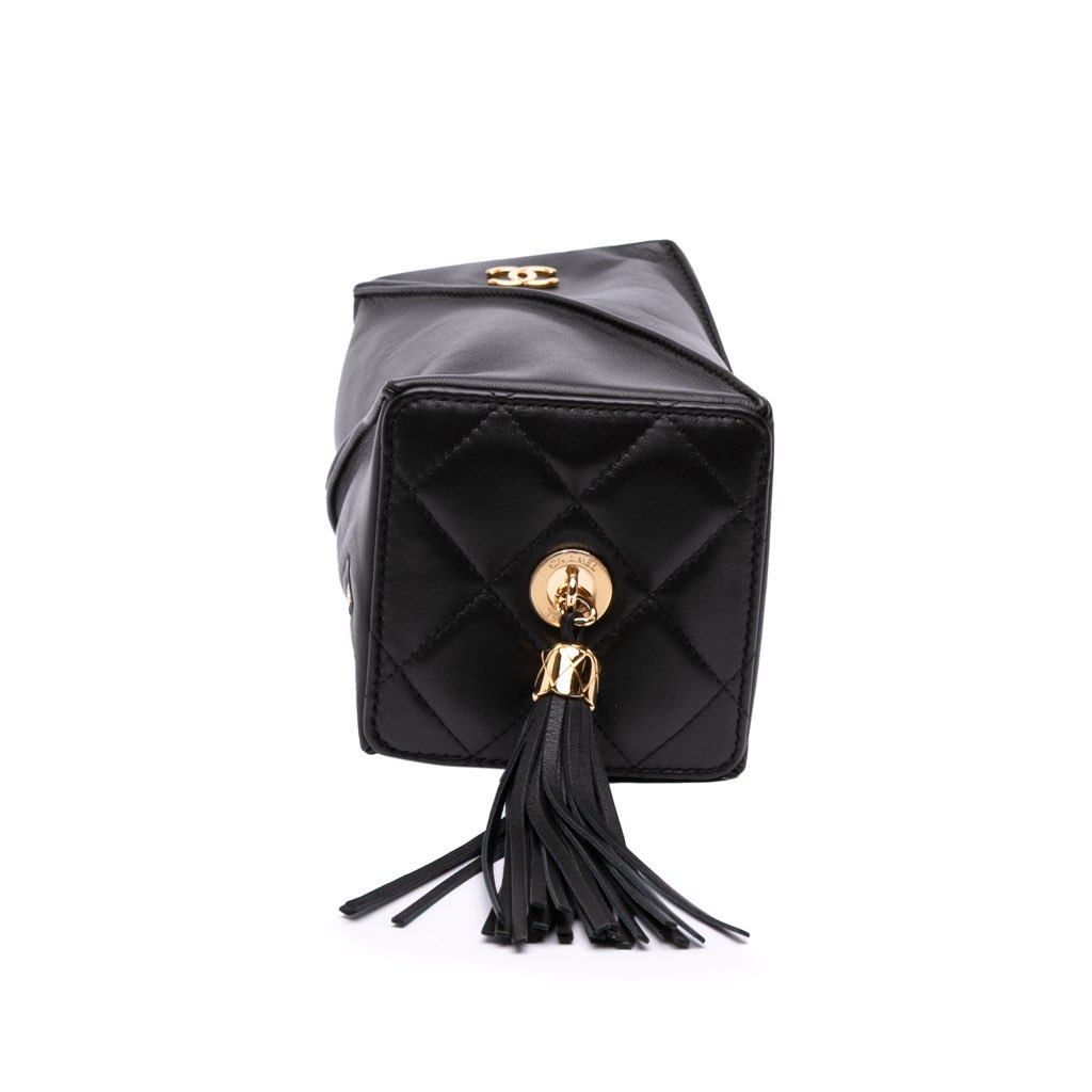 Chanel CC Lambskin Tassel Clutch with Chain - 3