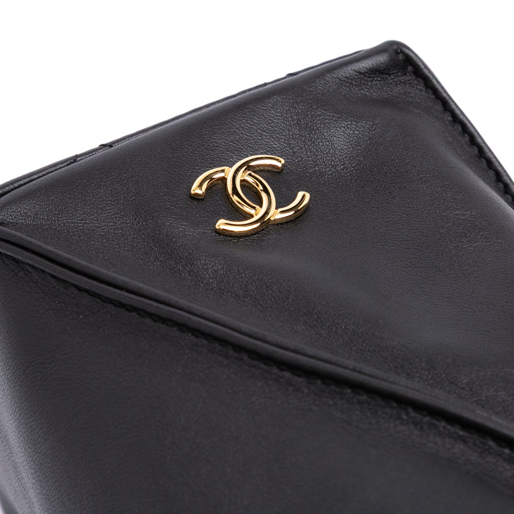 Chanel CC Lambskin Tassel Clutch with Chain - 5