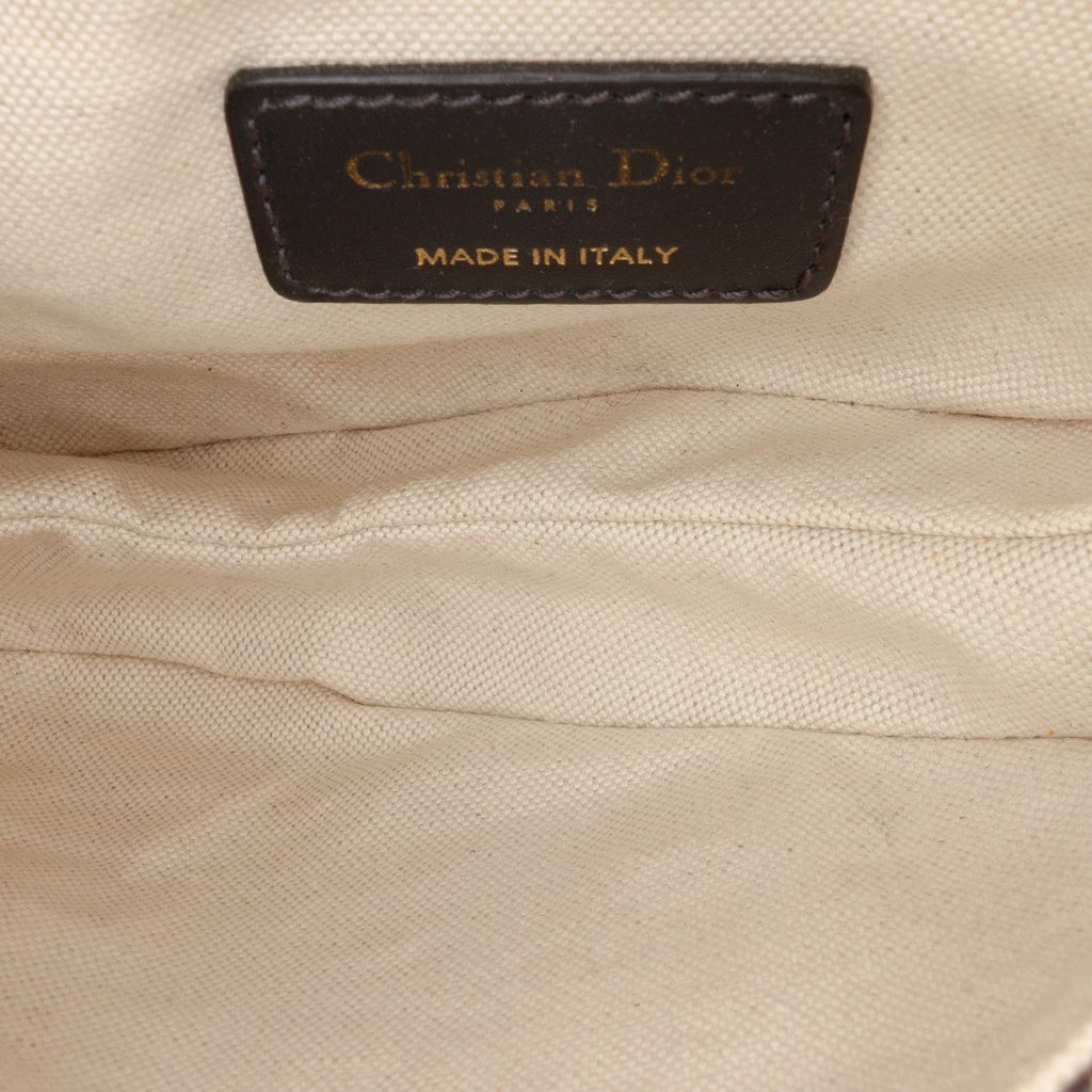 Dior Mini Oblique Canvas Saddle Bag - 4