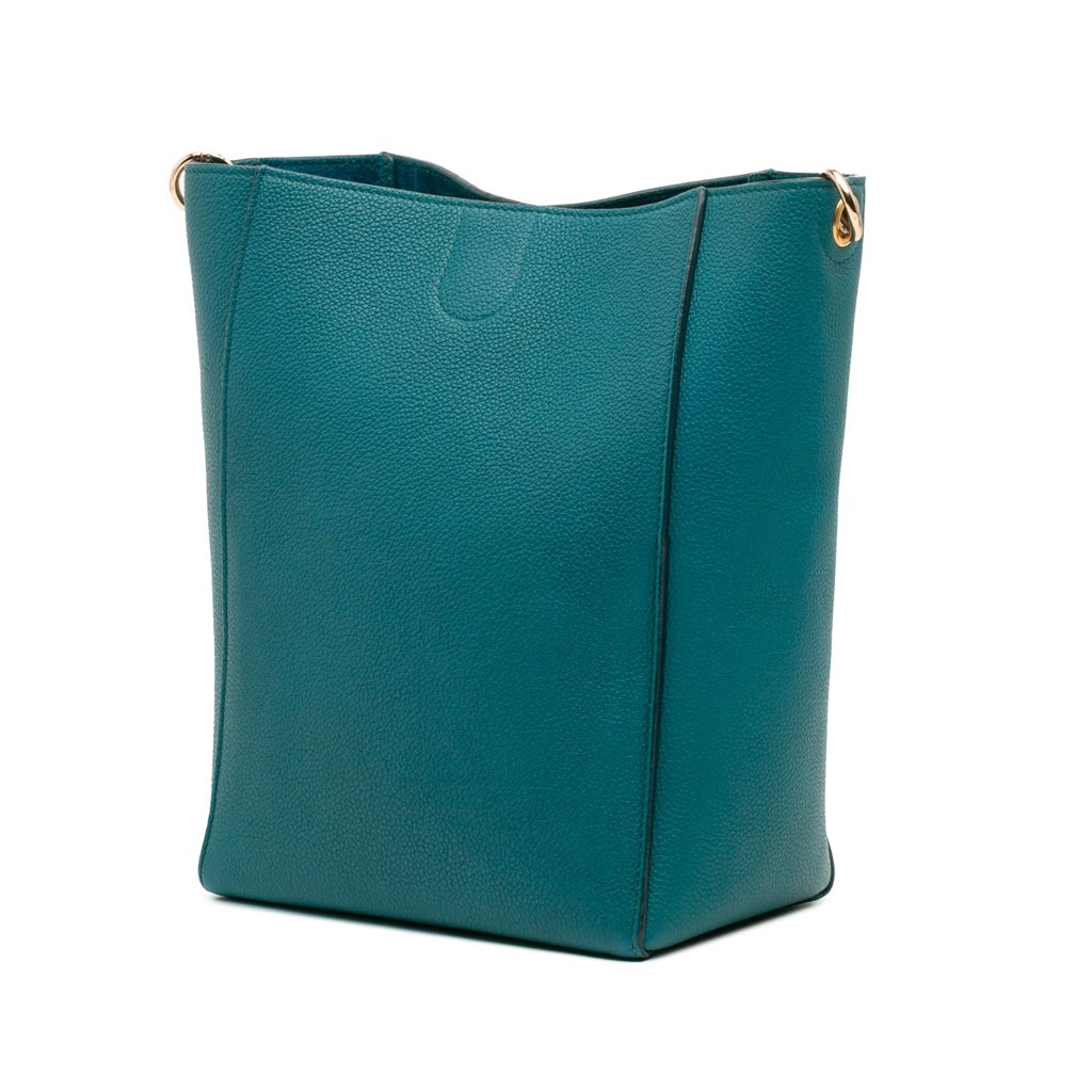 Celine Small Soft Grained Calfskin Seau Sangle Bucket Bag - 2