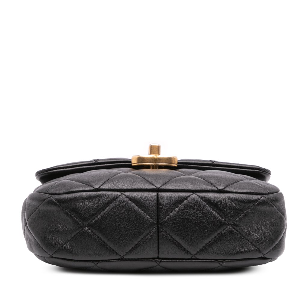 Chanel Mini Quilted Lambskin Lacquered Chain Flap - 3