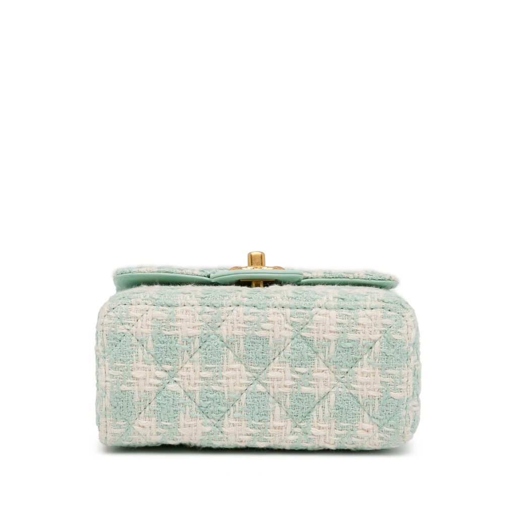 Chanel Quilted Tweed Crush Top Handle Bag - 4