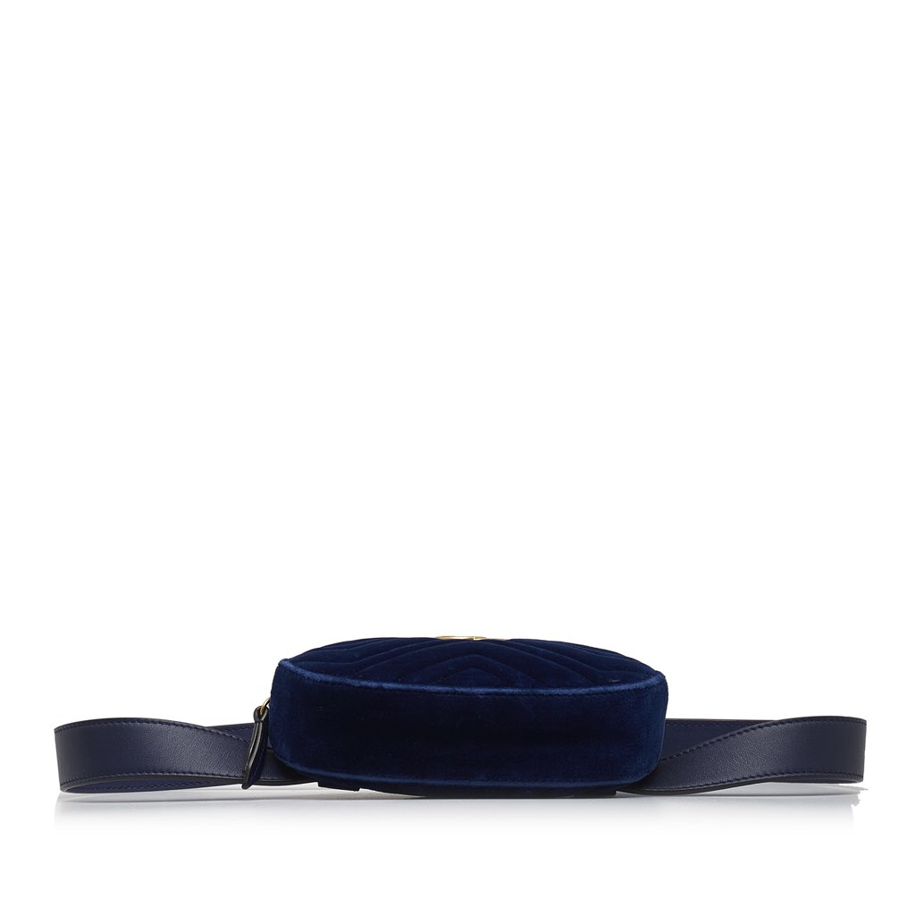 Gucci GG Marmont Velvet Matelasse Belt Bag - 4