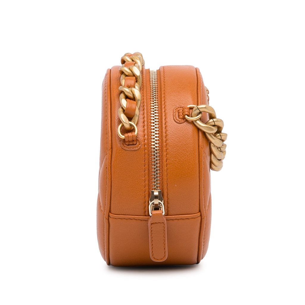 Chanel Lambskin 19 Round Clutch with Chain - 3