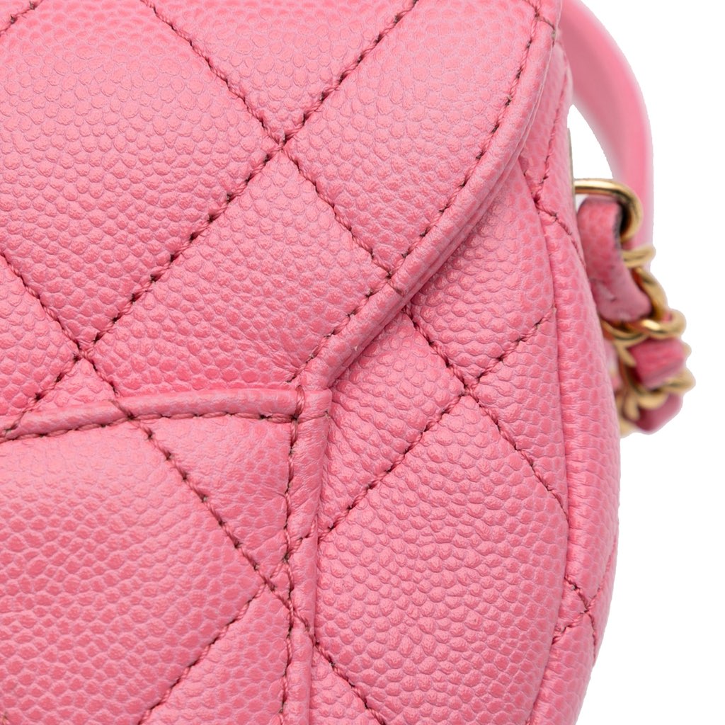 Chanel Mini CC Quilted Caviar Messenger Flap - Detail 2