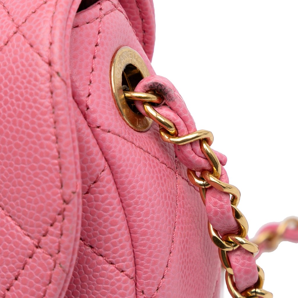 Chanel Mini CC Quilted Caviar Messenger Flap - Image 10