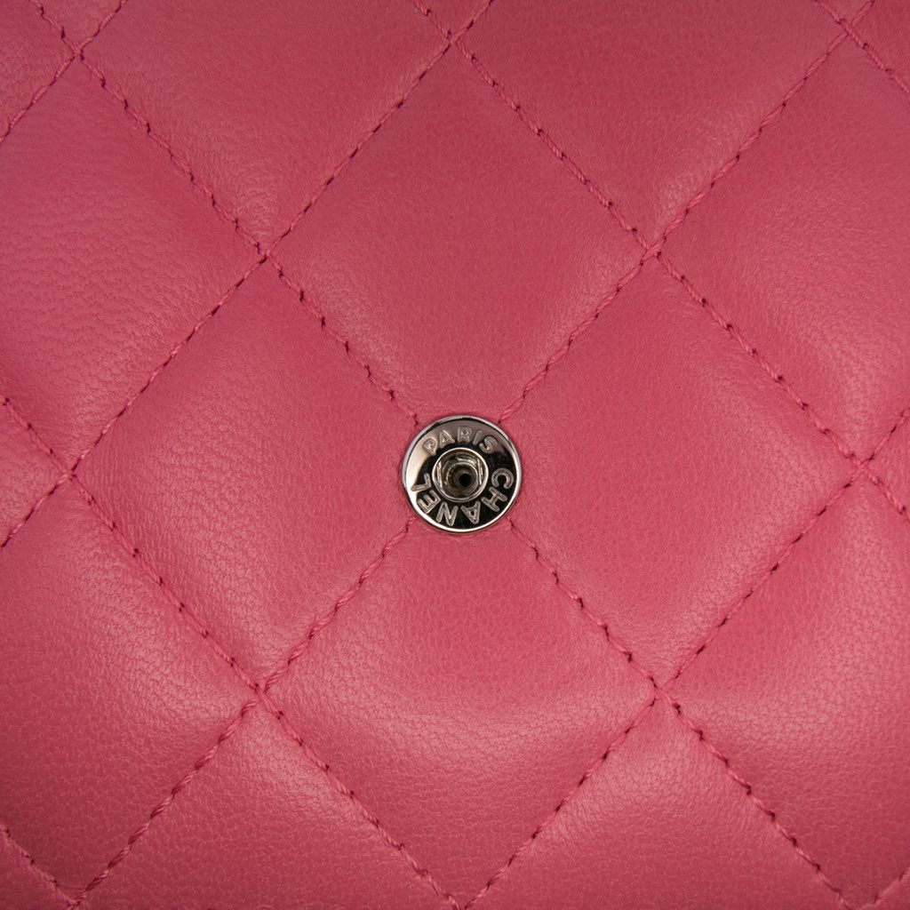 Chanel Lambskin Boy Wallet On Chain - Side view