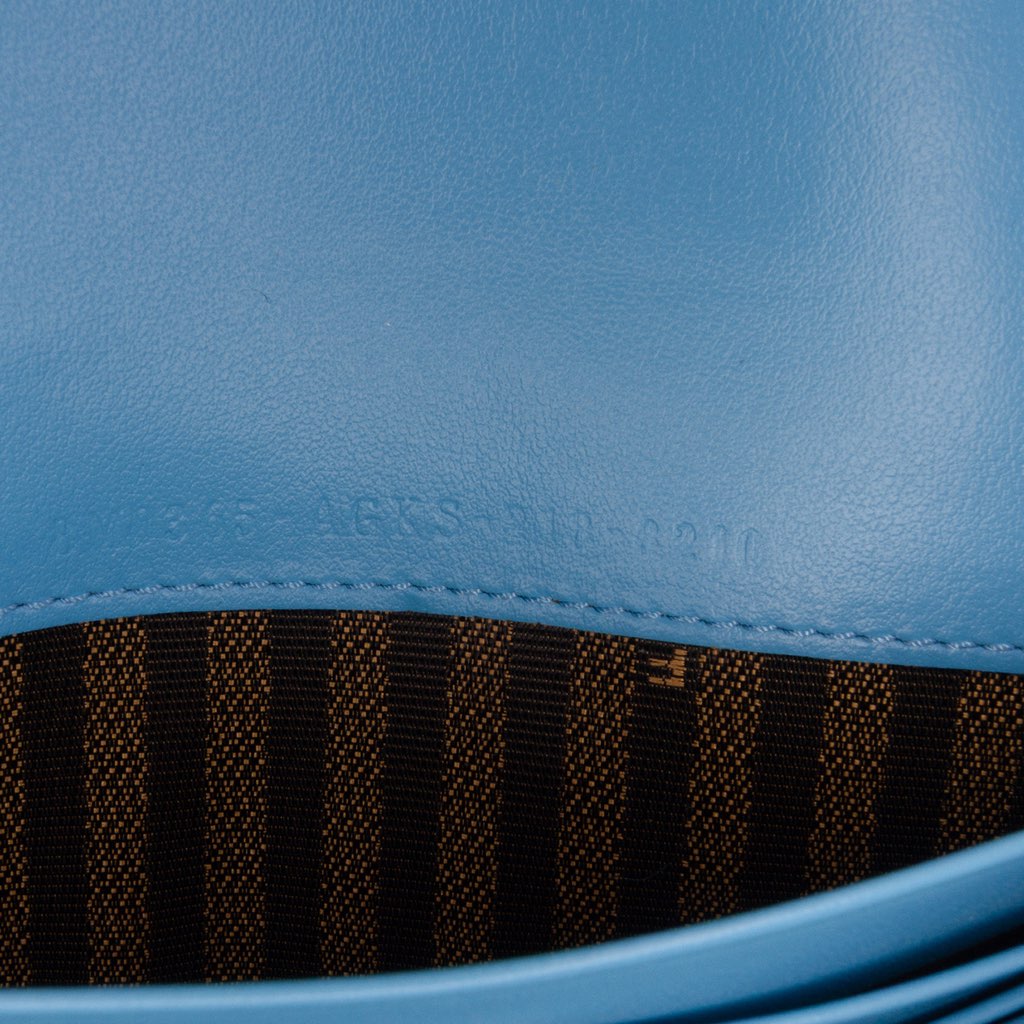 Fendi Sarah Coleman Micro FF Embossed Calfskin Fish Eye Vertigo Wallet On Chain - Detail 1