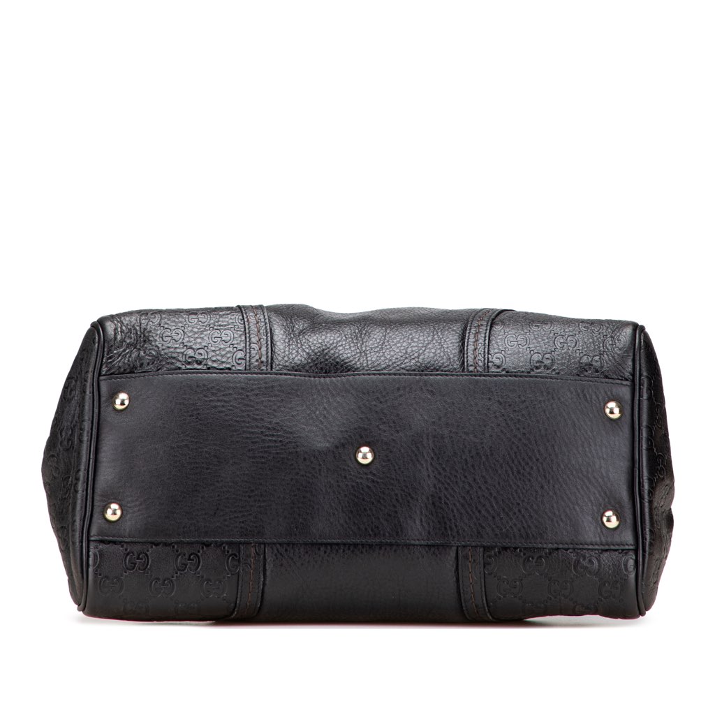 Gucci Large Guccissima Trimmed Leather Signoria Dome Handbag - 3