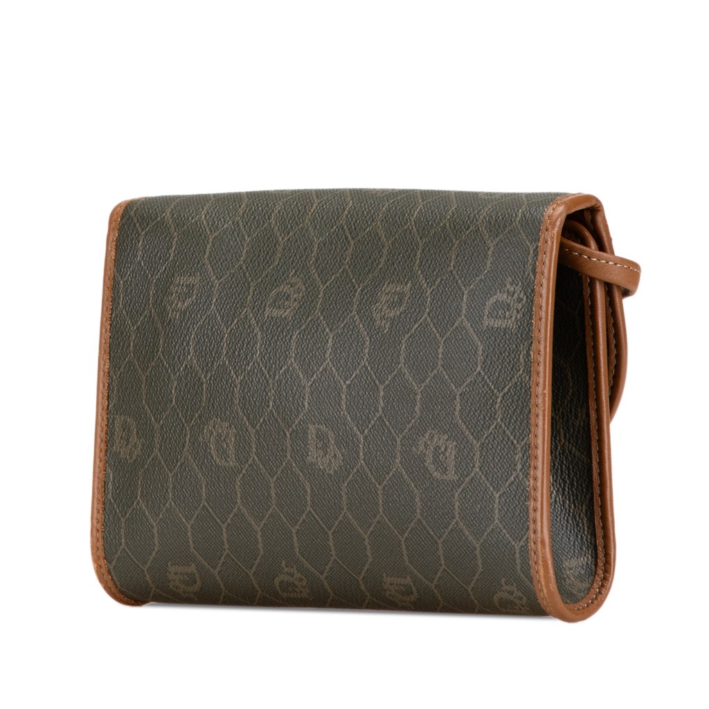 Dior Honeycomb Coated Canvas Crossbody - Back view