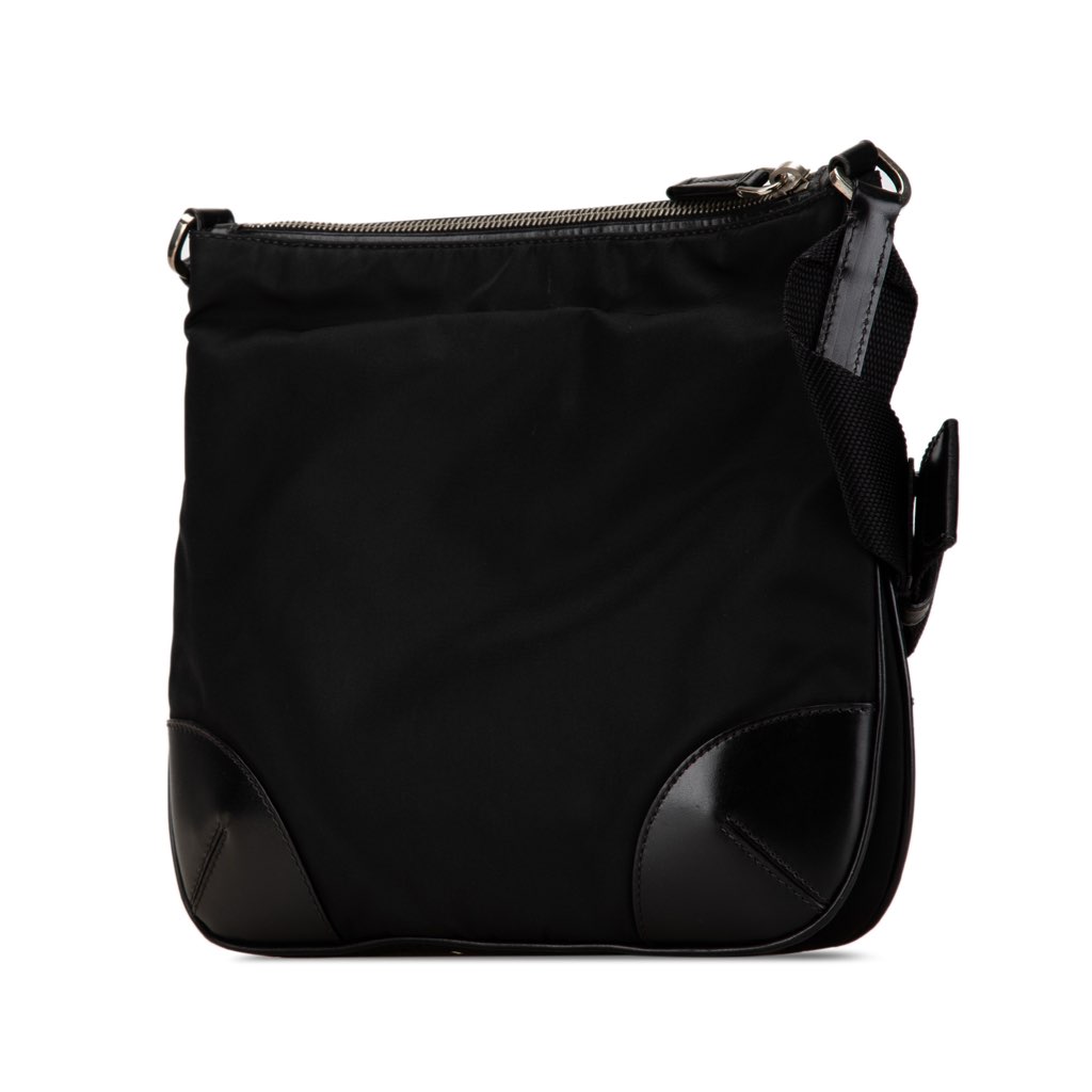 Prada Saffiano Trimmed Tessuto Crossbody - 2