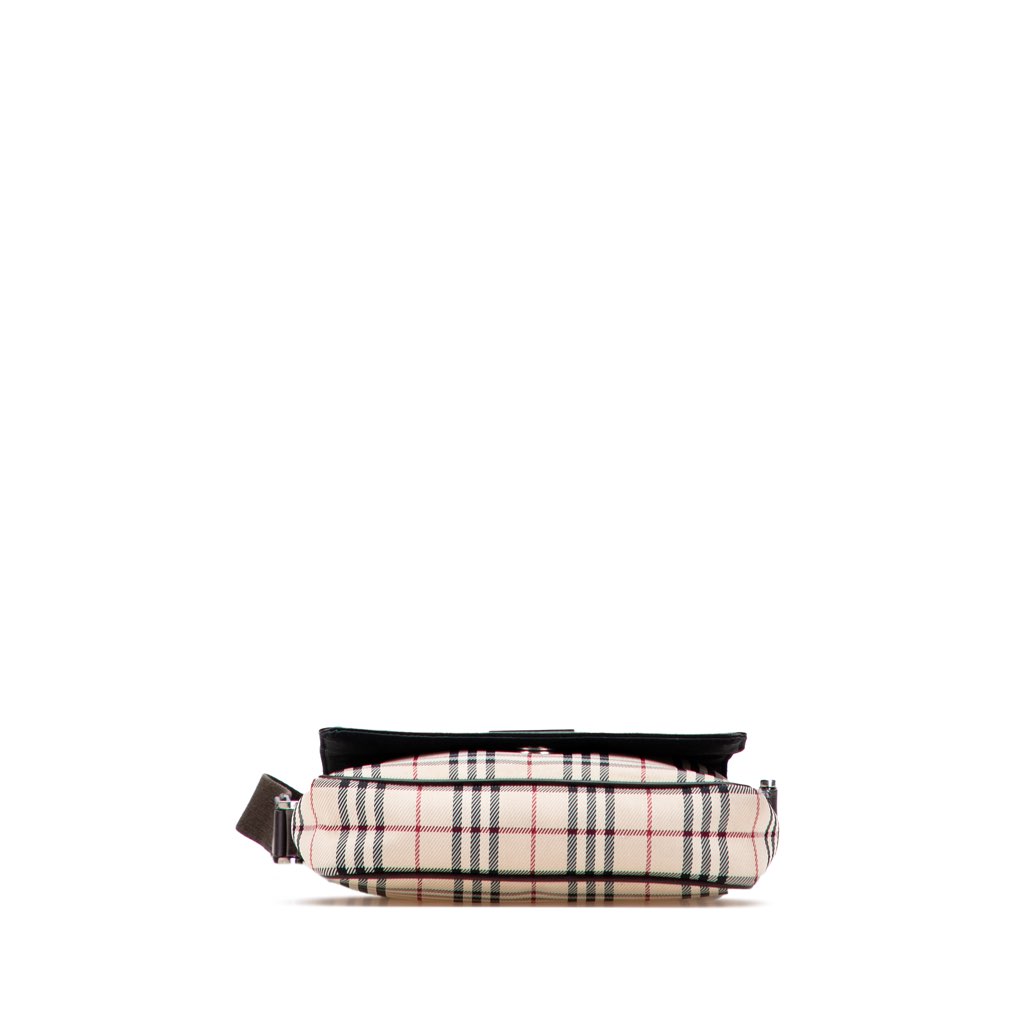 Burberry House Check Canvas Flap Crossbody - Image 6