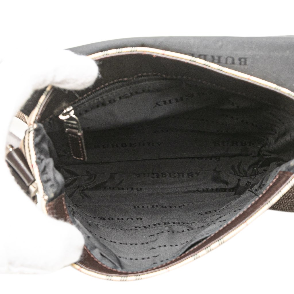 Burberry House Check Canvas Flap Crossbody - 4