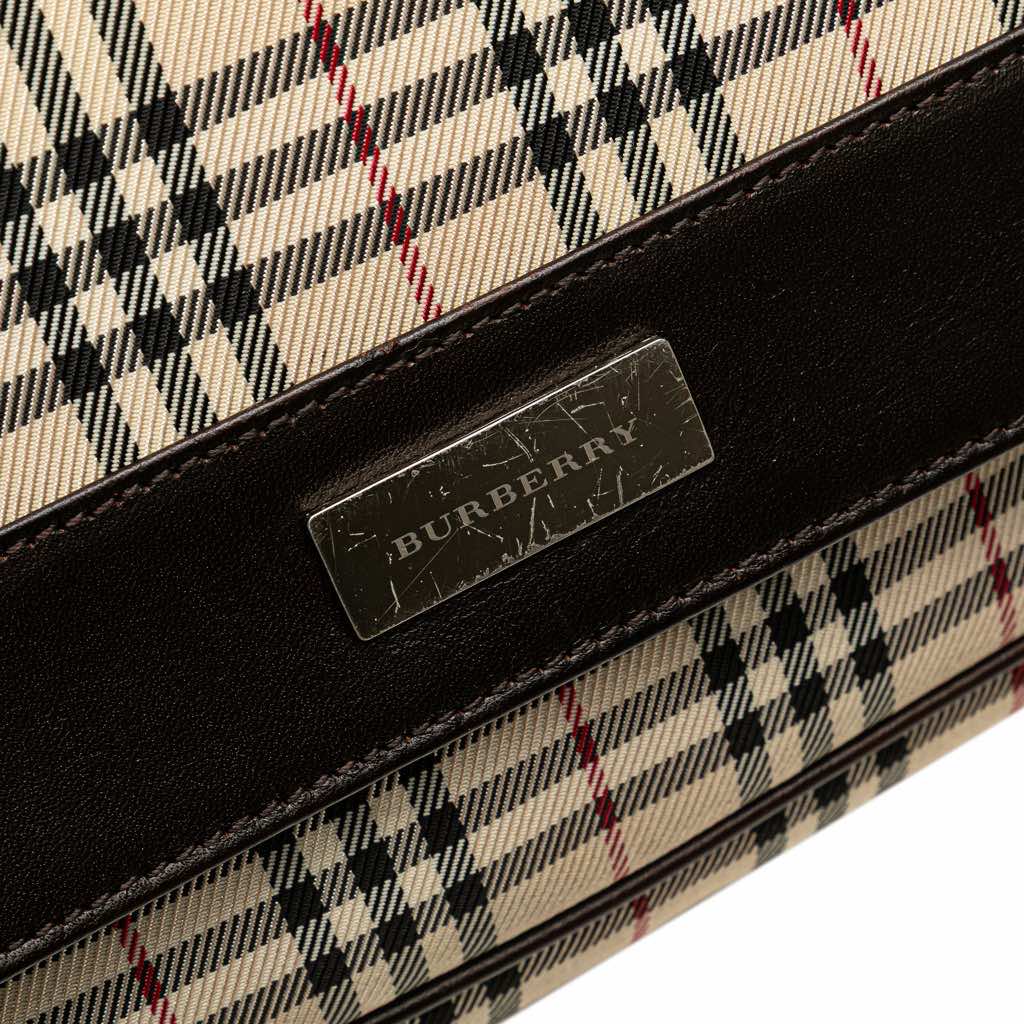 Burberry House Check Canvas Flap Crossbody - Detail 2