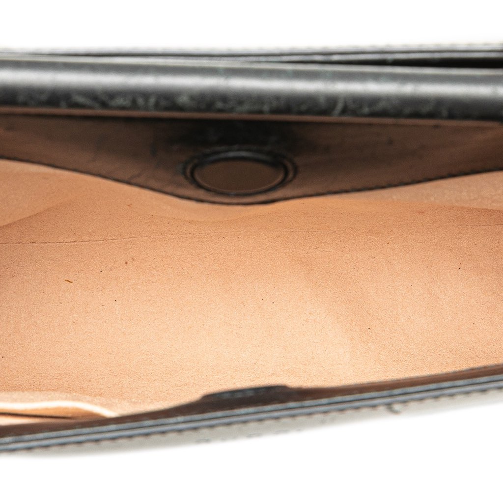 Gucci Small Leather Bamboo Nymphaea Satchel - 5