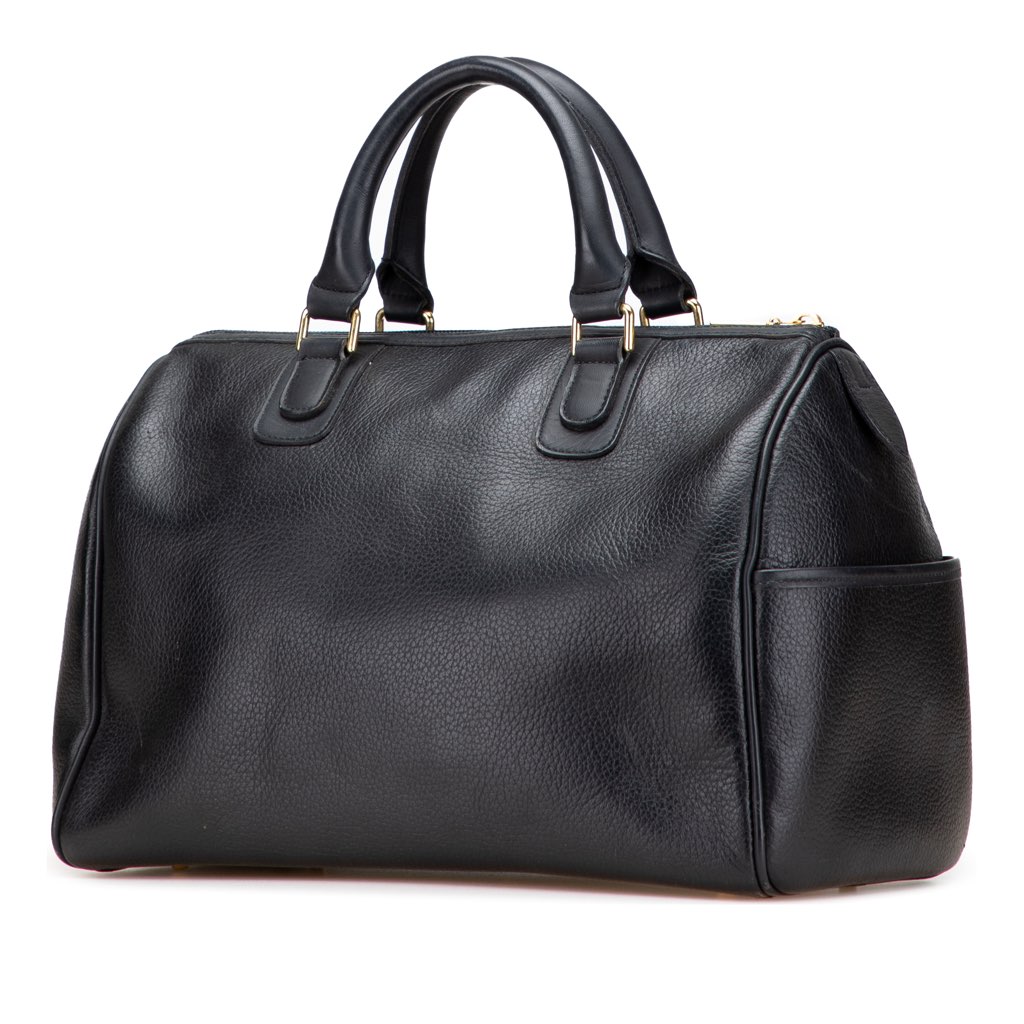 Burberry Leather Boston - 2