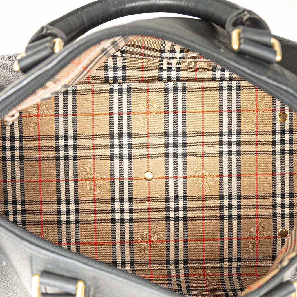 Burberry Leather Boston - 4