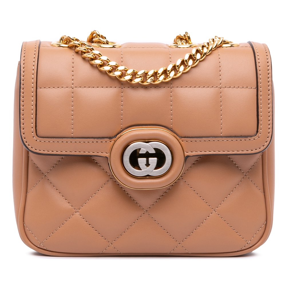 Gucci Mini Leather Deco Chain Shoulder Bag