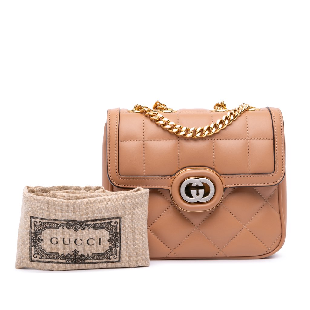 Gucci Mini Leather Deco Chain Shoulder Bag - Image 14