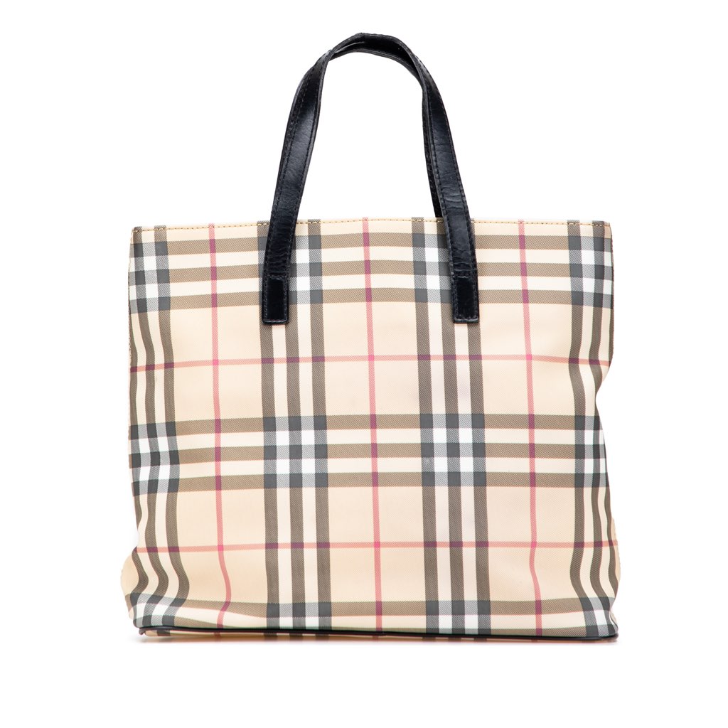 Burberry House Check Coated Canvas Tote