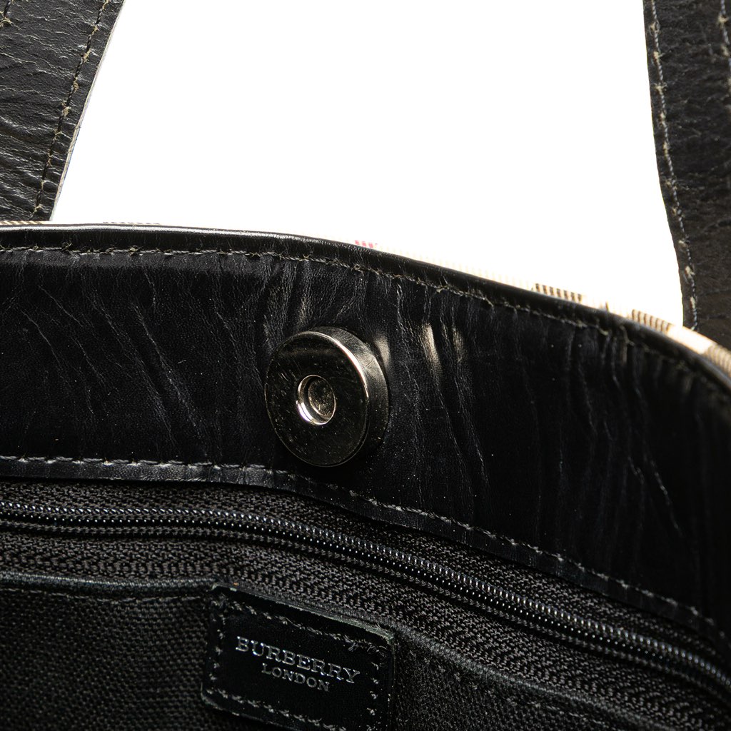 Burberry House Check Coated Canvas Tote - Detail 1