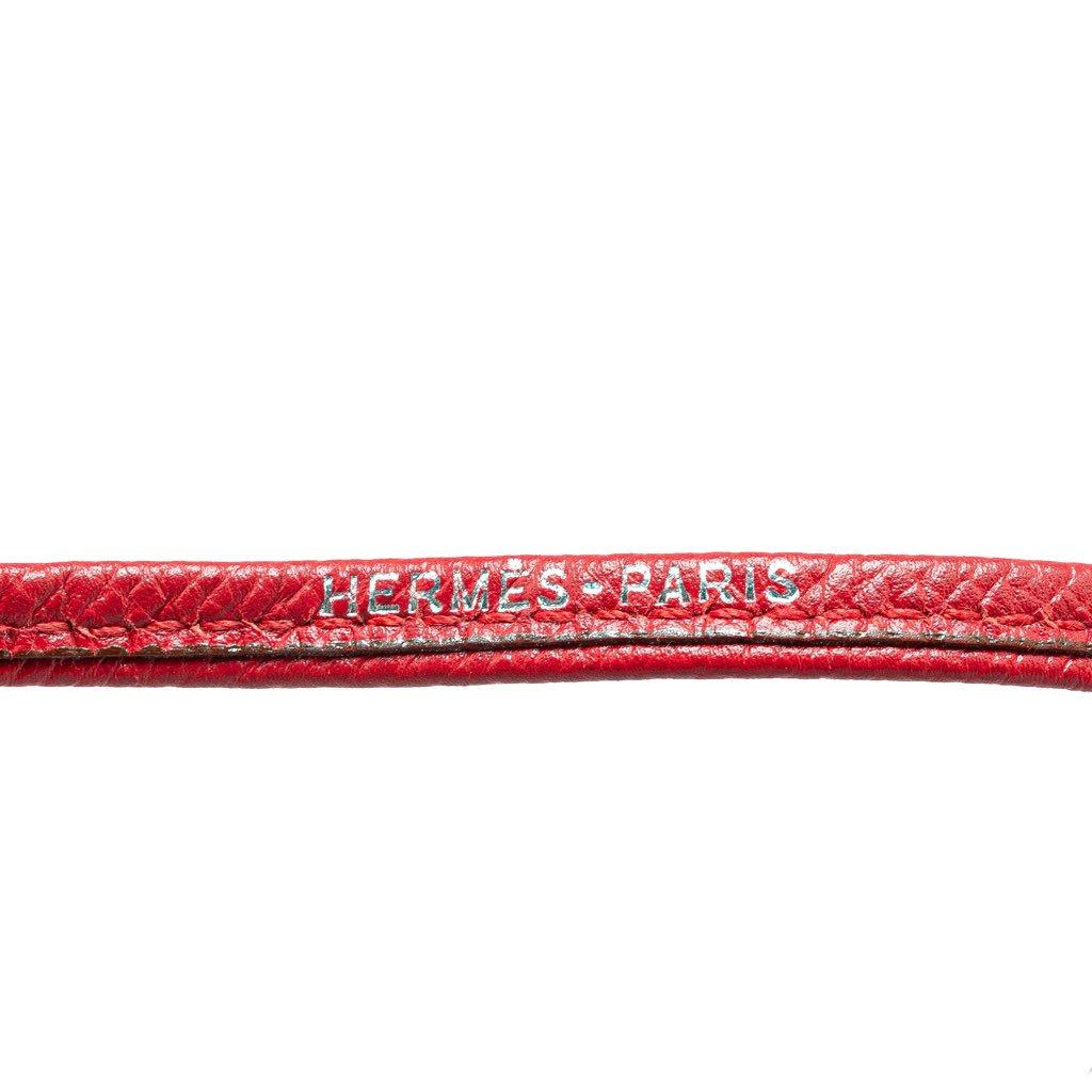 Hermès Leather Ultrasonic Dog Whistle Necklace - Back view