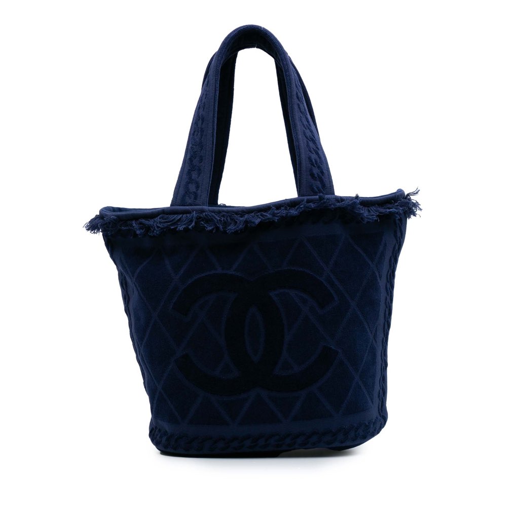Chanel CC Terry Cotton Beach Tote