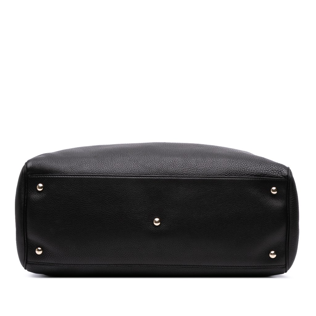 Gucci Large Calfskin Bamboo Shopper Satchel - 3