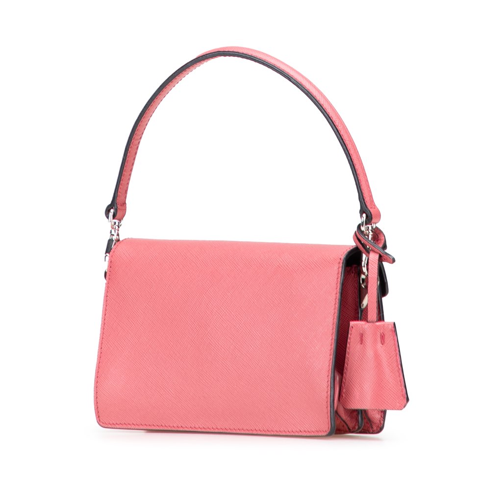 Prada Mini Saffiano Lux Sound Satchel - Back view