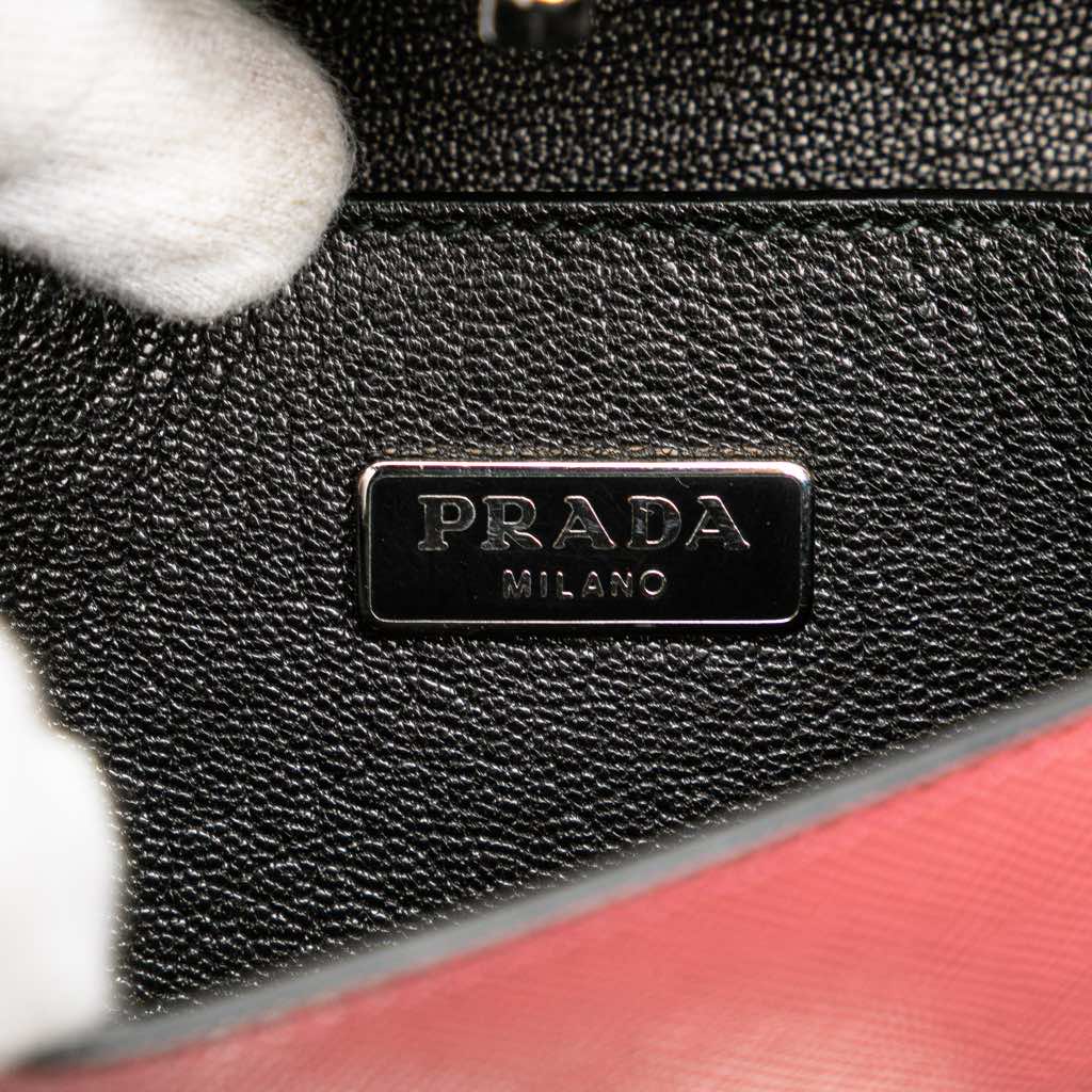 Prada Mini Saffiano Lux Sound Satchel - Side view