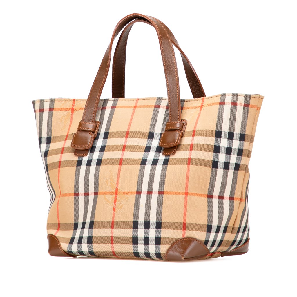Burberry Haymarket Check Canvas Handbag - 2