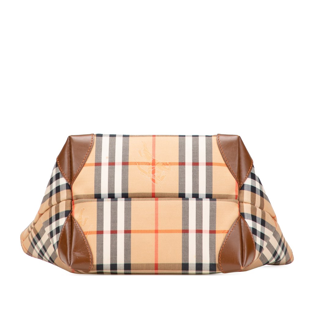 Burberry Haymarket Check Canvas Handbag - 3