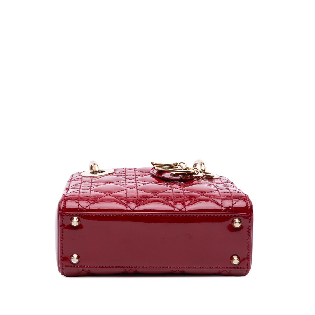 Dior Mini Patent Cannage Lady Dior - 3