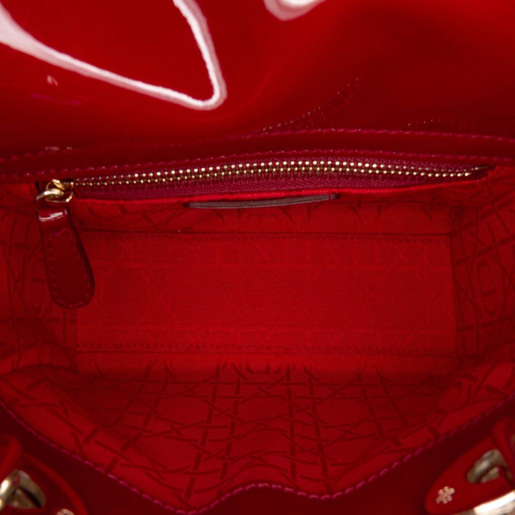 Dior Mini Patent Cannage Lady Dior - 4