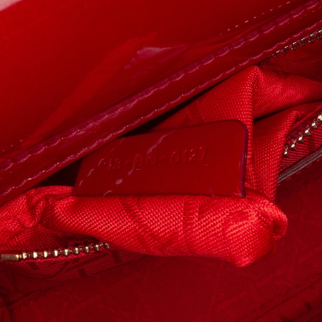 Dior Mini Patent Cannage Lady Dior - 5