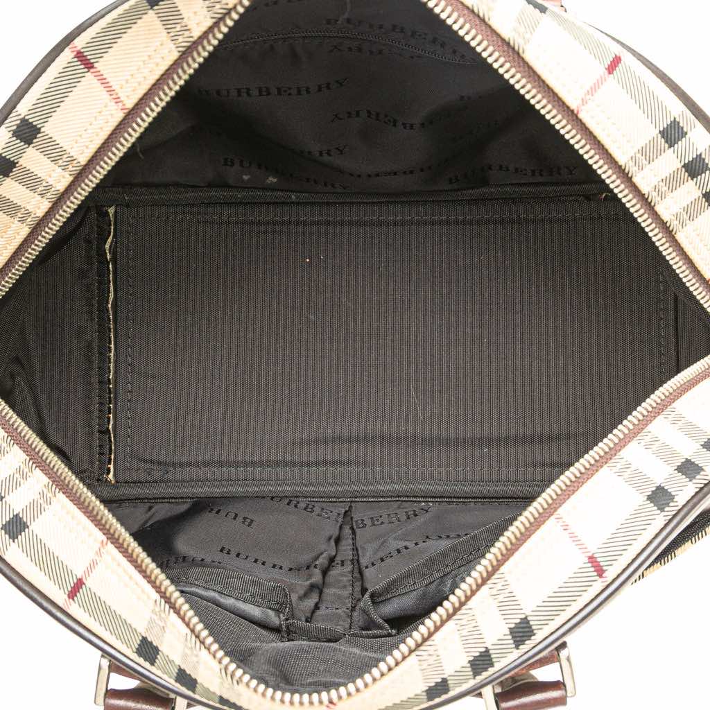 Burberry House Check Canvas Handbag - 4