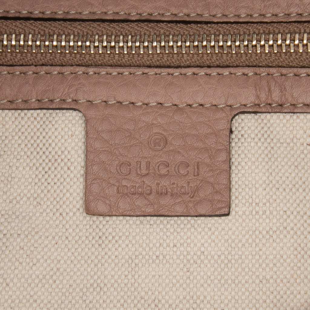 Gucci Medium Pebbled Calfskin Bella Shoulder Bag - Side view