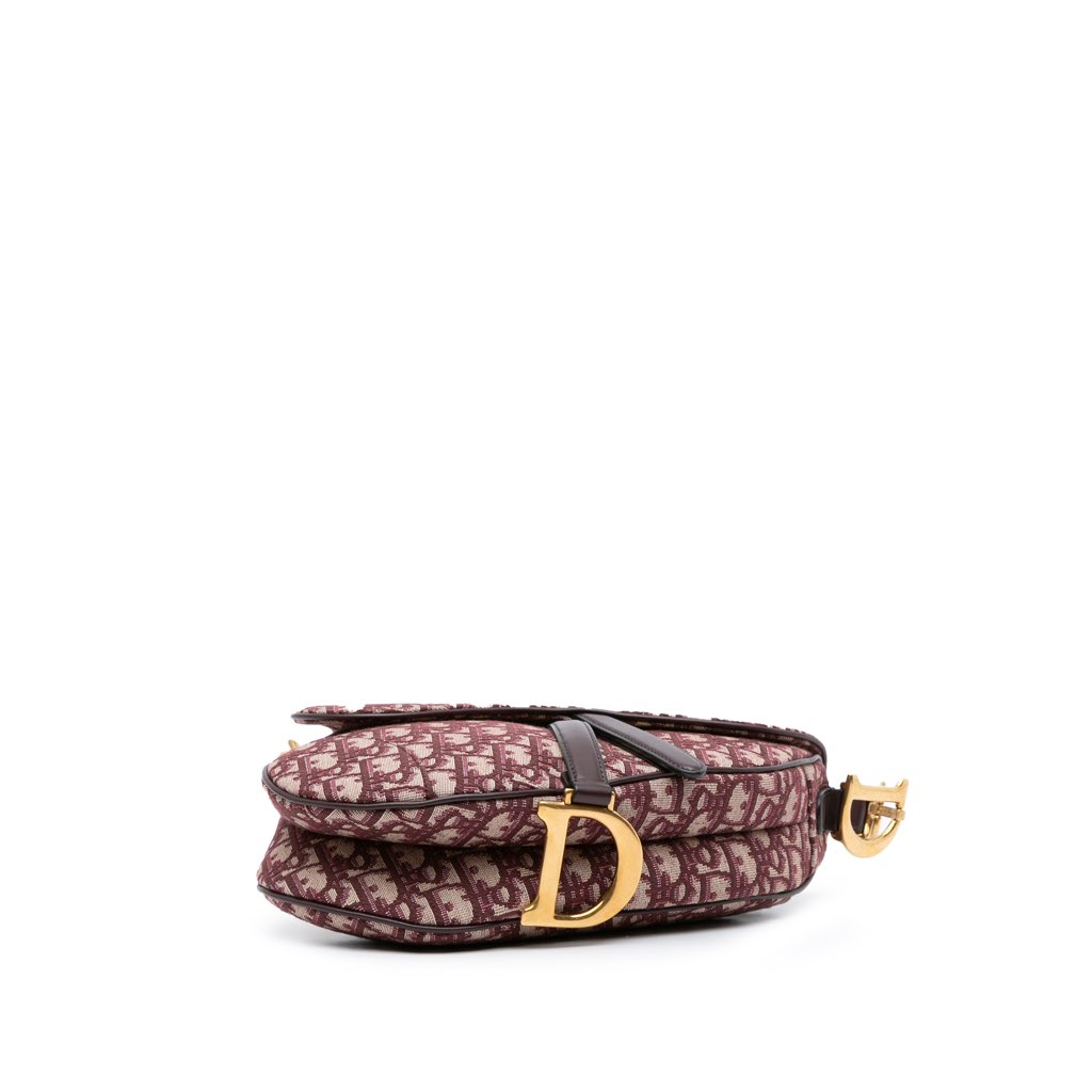 Dior Oblique Canvas Saddle Bag - 4