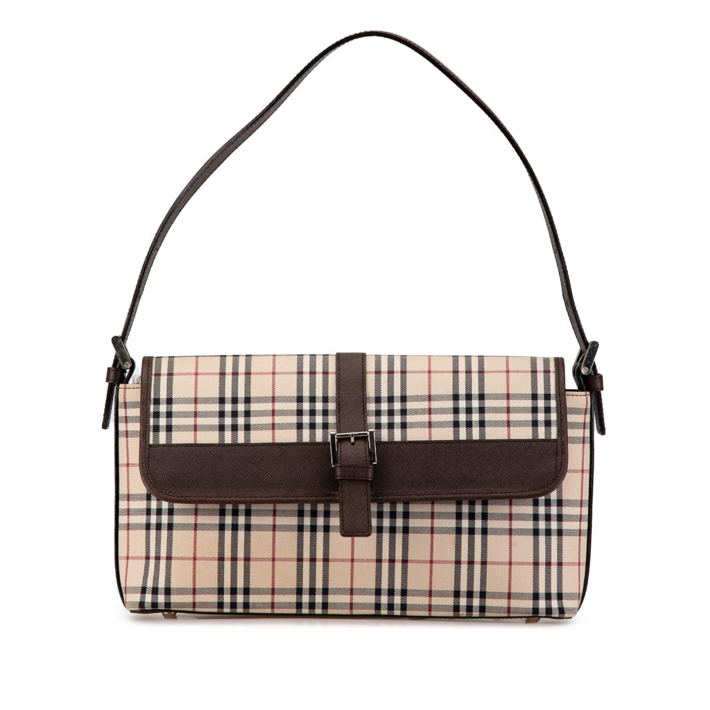 Burberry House Check Canvas Shoulder Bag