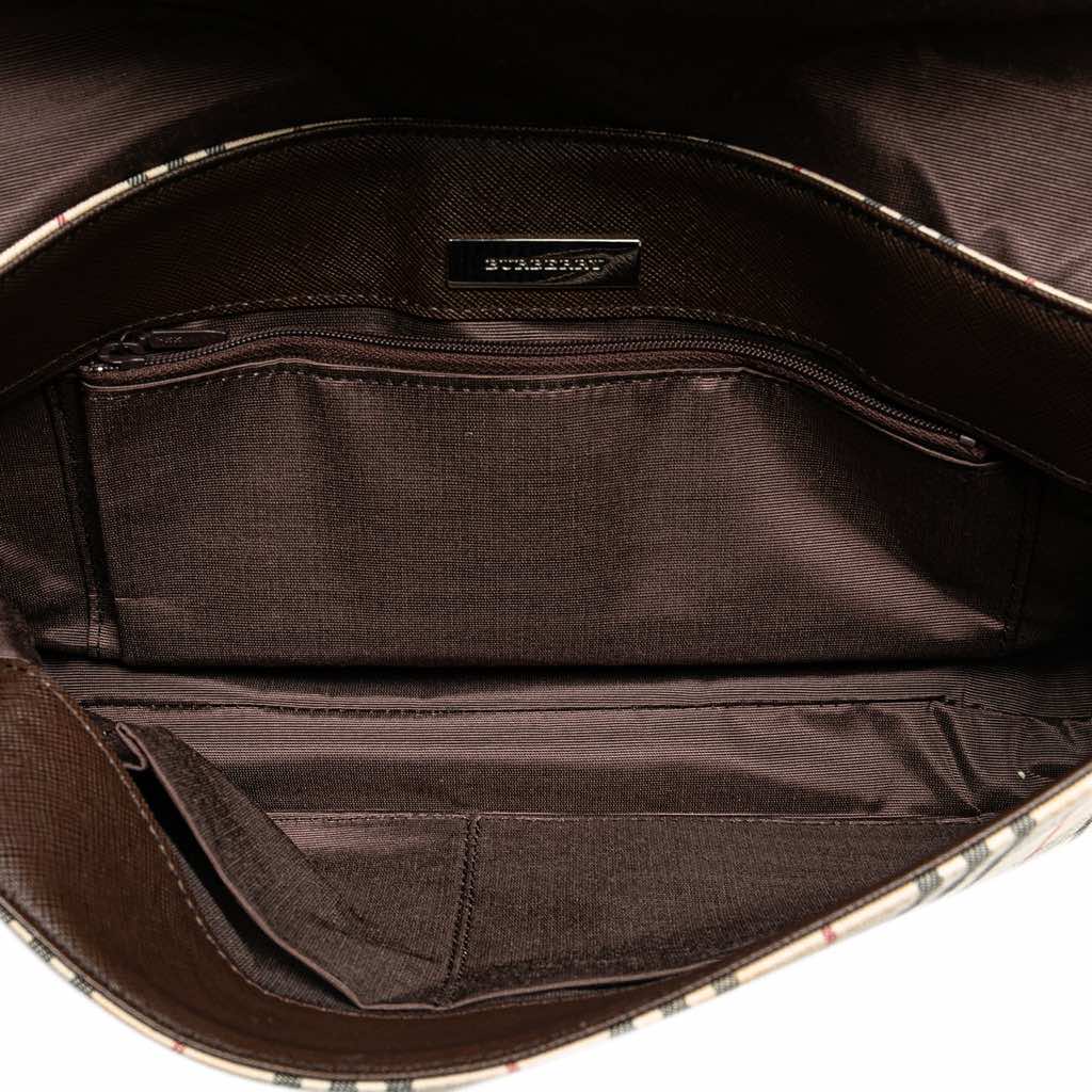 Burberry House Check Canvas Shoulder Bag - 4