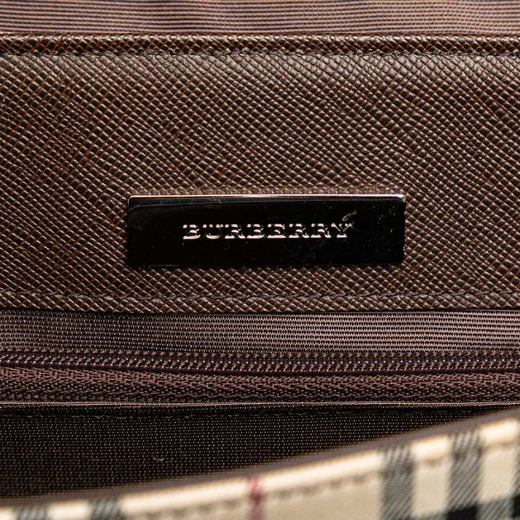 Burberry House Check Canvas Shoulder Bag - 5