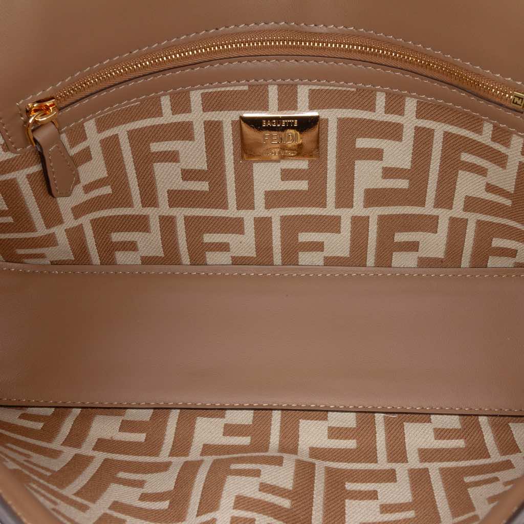 Fendi Pequin Canvas Baguette Satchel - 4