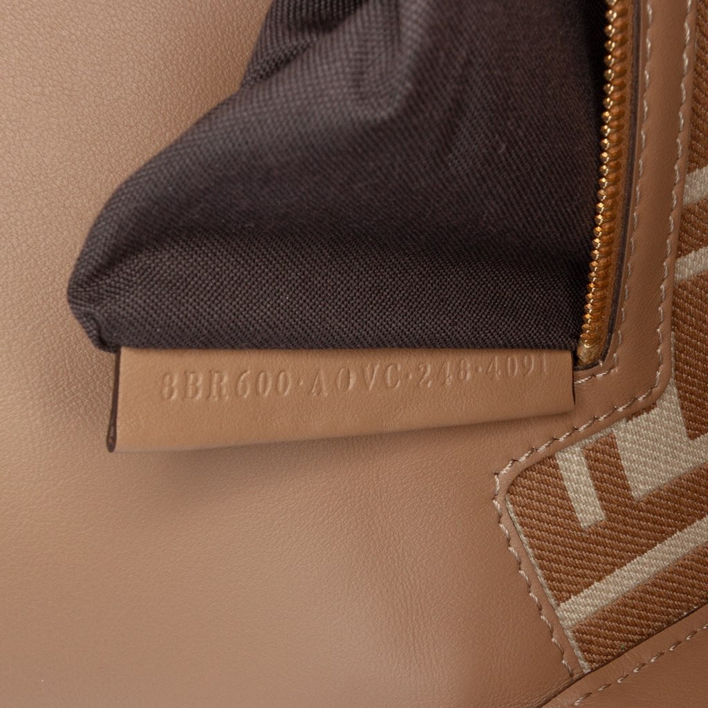 Fendi Pequin Canvas Baguette Satchel - 5