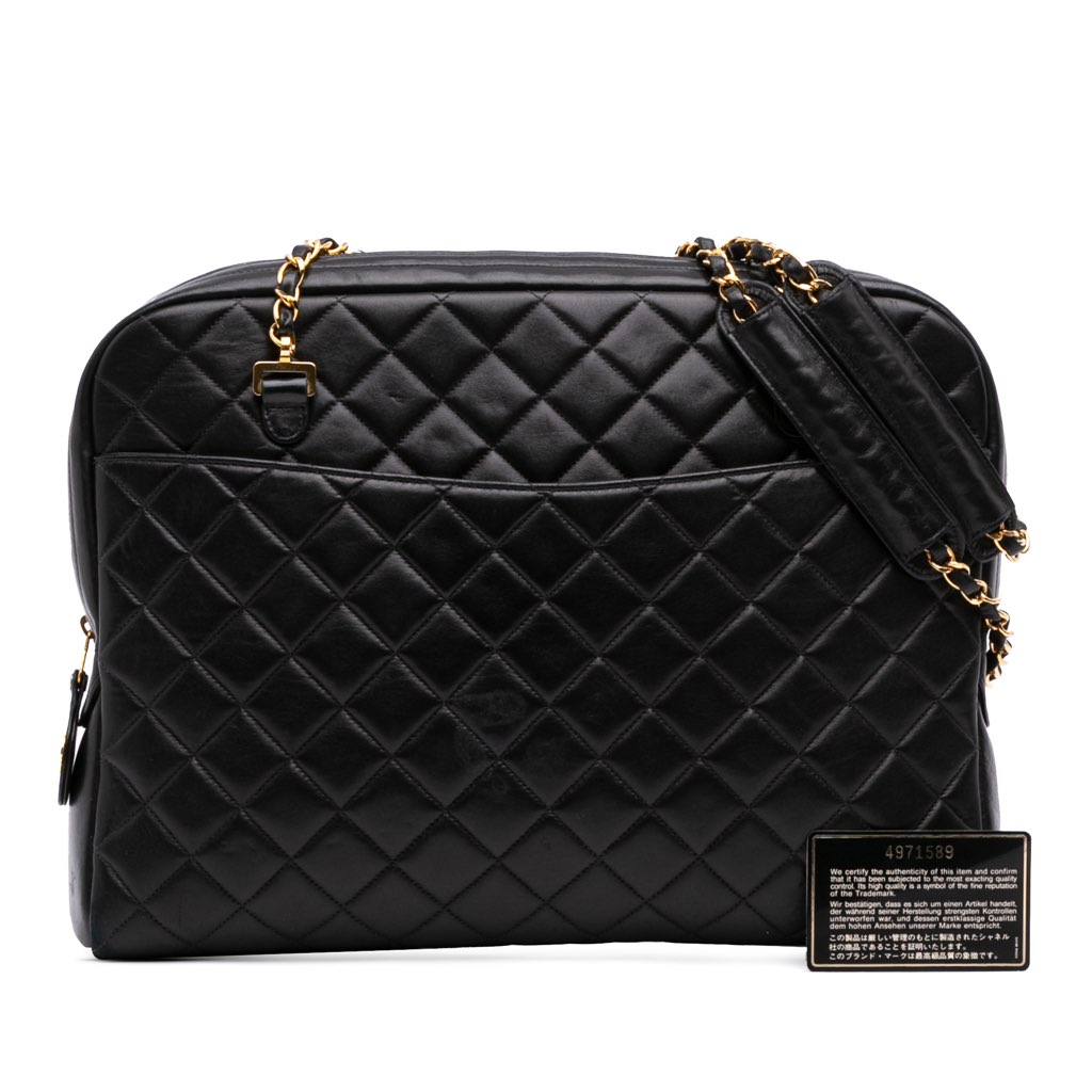 Chanel Quilted Lambskin Shoulder Bag - Image 16
