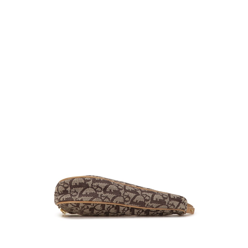 Dior Mini Diorissimo Canvas Saddle Pochette - 4